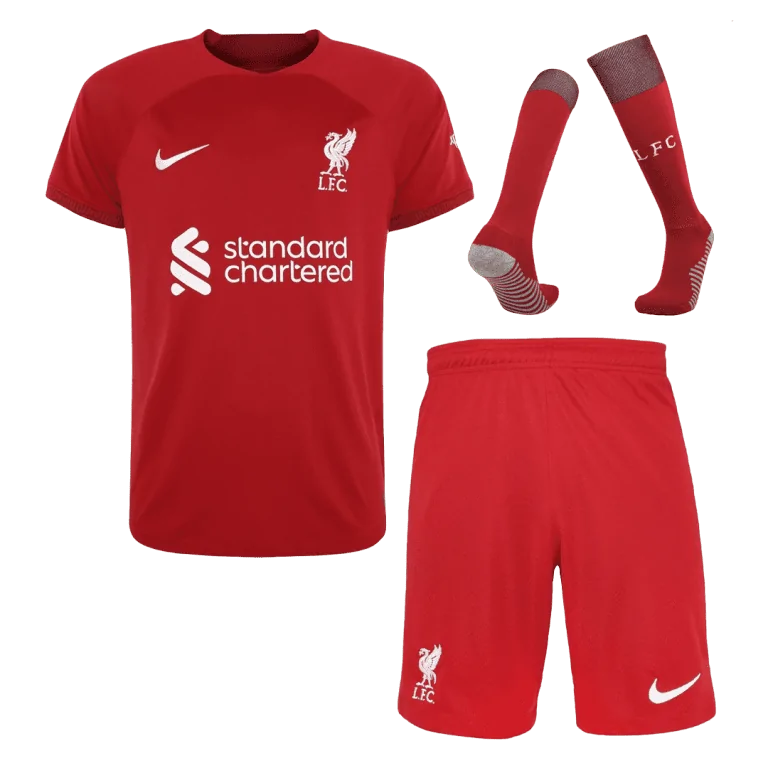Kids Liverpool Home Soccer Jersey Whole Kit (Jersey+Shorts+Socks) 2022/23 - Best Soccer Jersey - 1