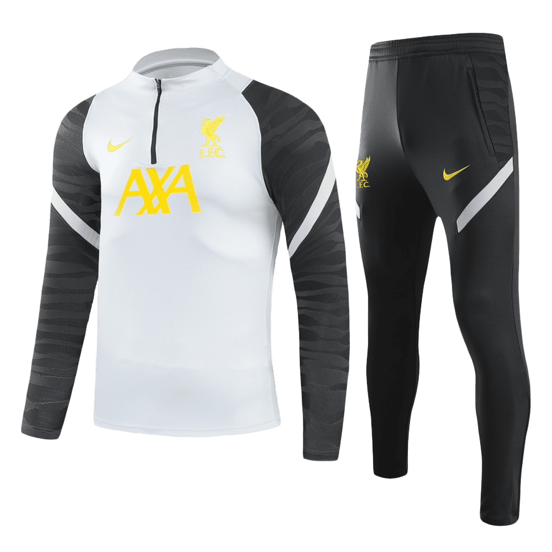 Men’s Liverpool Zipper Tracksuit Sweat Shirt Kit (Top+Trousers) 2021/22