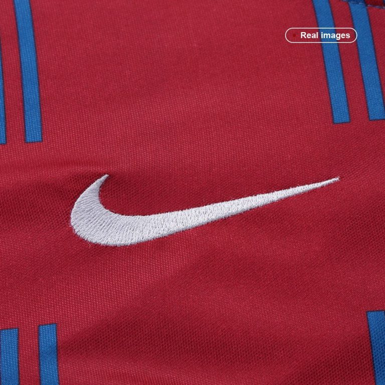 Men's Replica Barcelona Home Long Sleeves Soccer Jersey Shirt 2021/22 - Best Soccer Jersey - 2