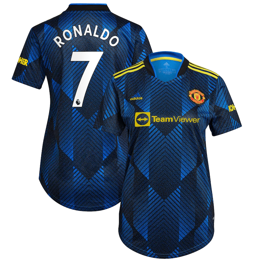 Women’s Replica RONALDO #7 Manchester United Third Away Soccer Jersey Shirt 2021/22