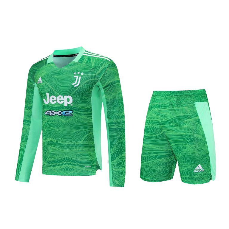 Men's Juventus Goalkeeper Soccer Jersey Kit (Jersey+Shorts) 2021/22 - Best Soccer Jersey - 1