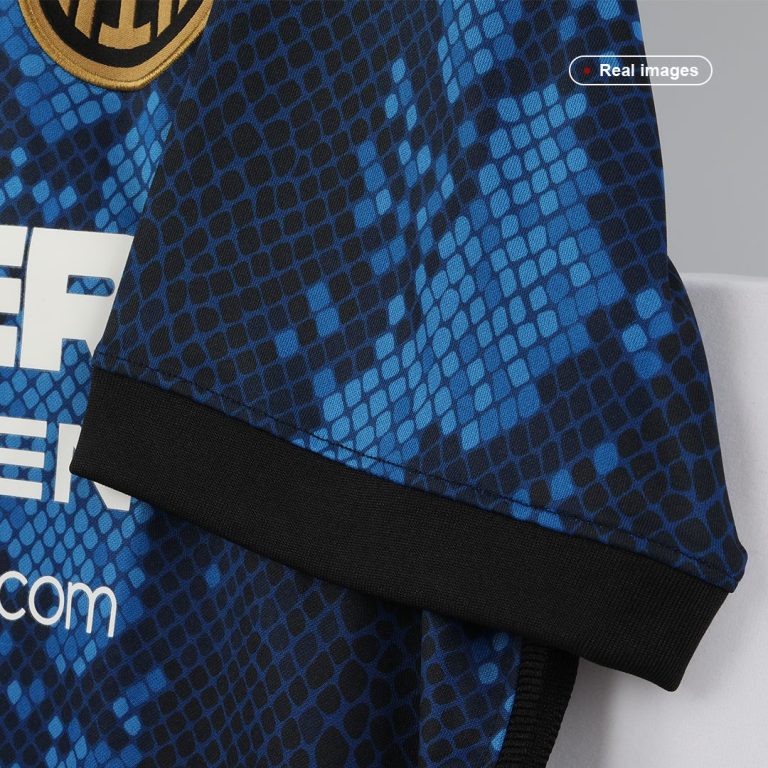 Men's Replica Inter Milan Home Soccer Jersey Kit (Jersey+Shorts) 2021/22 - Best Soccer Jersey - 6