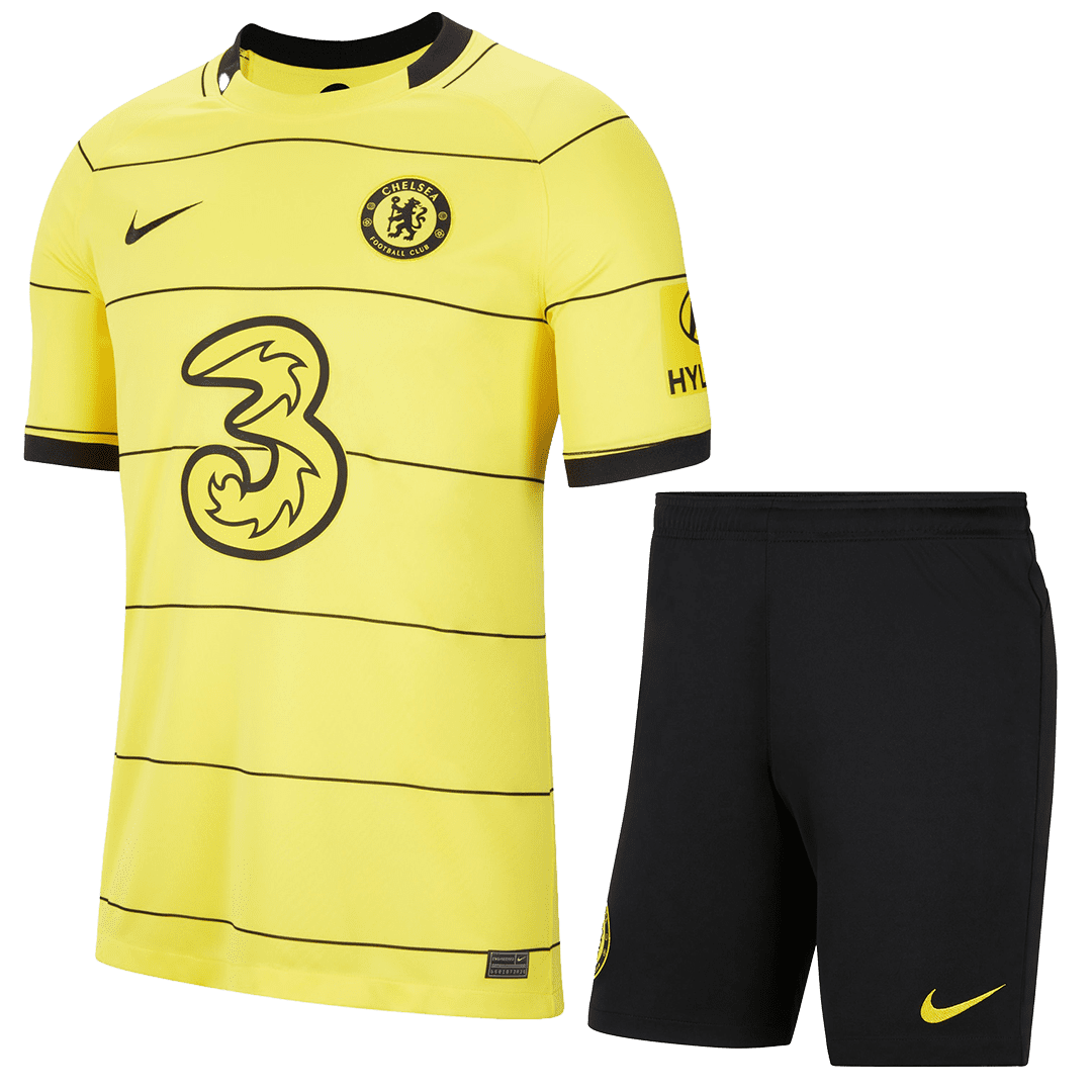 Men’s Replica Chelsea Away Soccer Jersey Kit (Jersey+Shorts) 2021/22