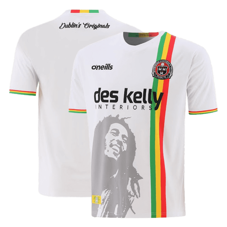 Men's Replica O'Neills Bohemian Bob Marley Away Soccer Jersey Shirt 2022 O'Neills - Best Soccer Jersey - 3