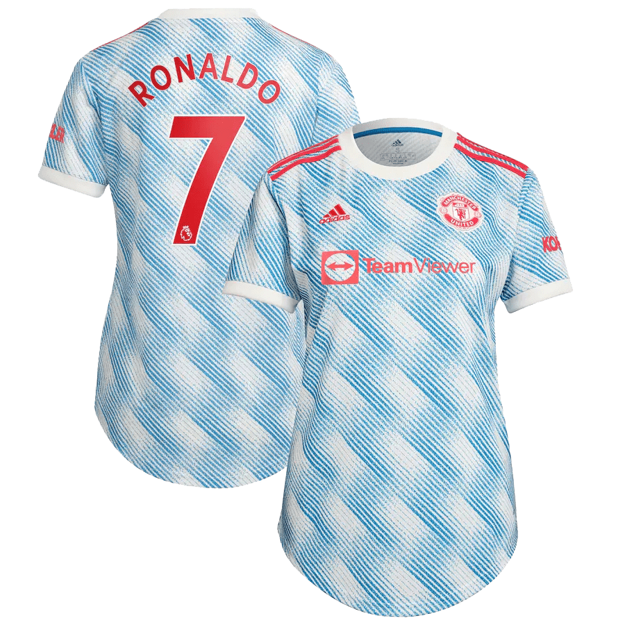 Women’s Replica RONALDO #7 Manchester United Away Soccer Jersey Shirt 2021/22