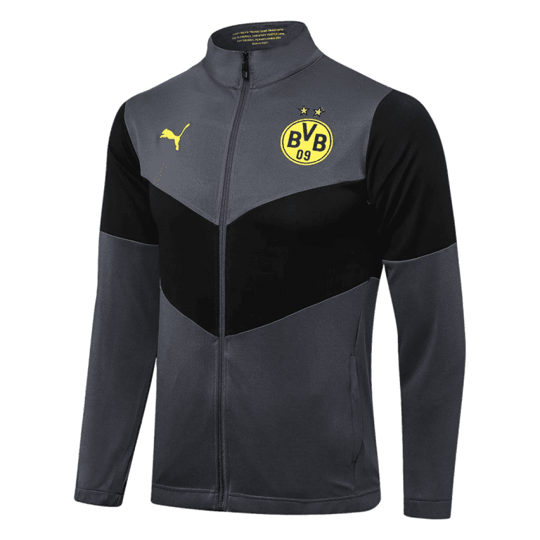 Men's Borussia Dortmund Training Jacket Kit (Jacket+Pants) 2021/22 - Best Soccer Jersey - 3