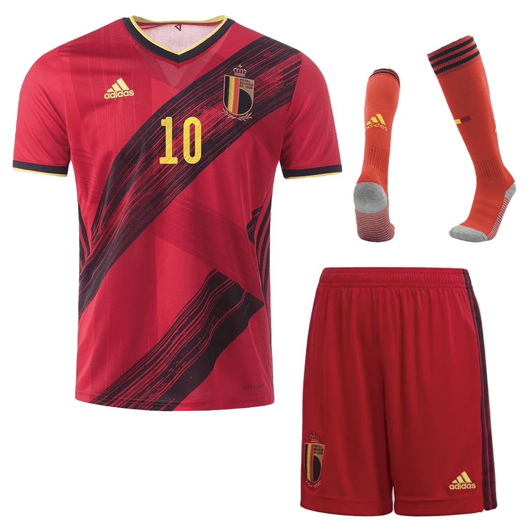 Men’s Replica Belgium Home Soccer Jersey Whole Kit (Jersey+Shorts+Socks) 2020