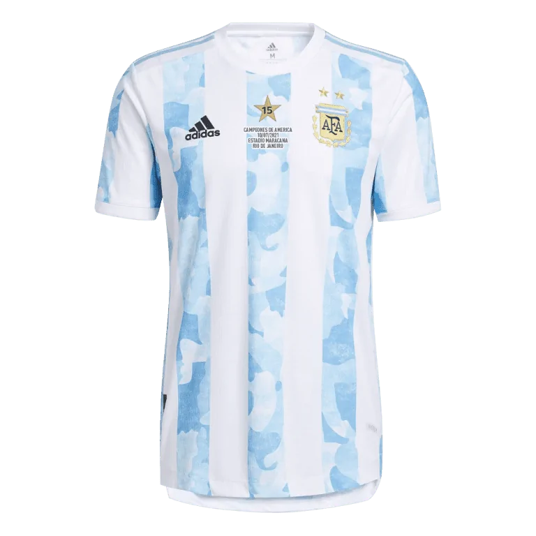 Men's Replica Argentina Home Copa America Soccer Jersey Shirt Winner Version 2021 - Best Soccer Jersey - 2
