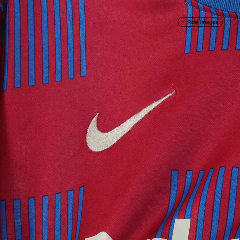 Men's Replica Barcelona Home Soccer Jersey Whole Kit (Jersey+Shorts+Socks) 2021/22 - Best Soccer Jersey - 7