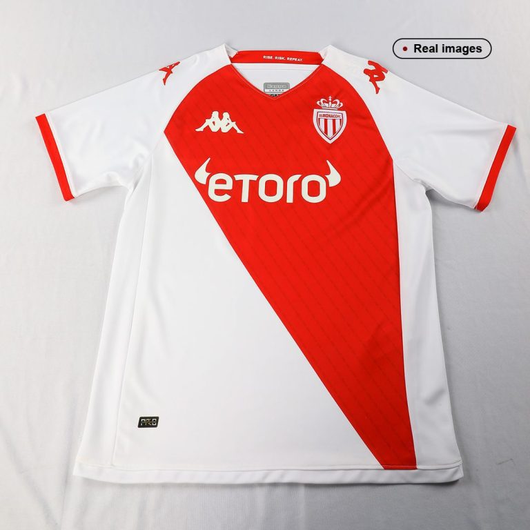 Men's Replica AS Monaco FC Home Soccer Jersey Shirt 2022/23 - Best Soccer Jersey - 9