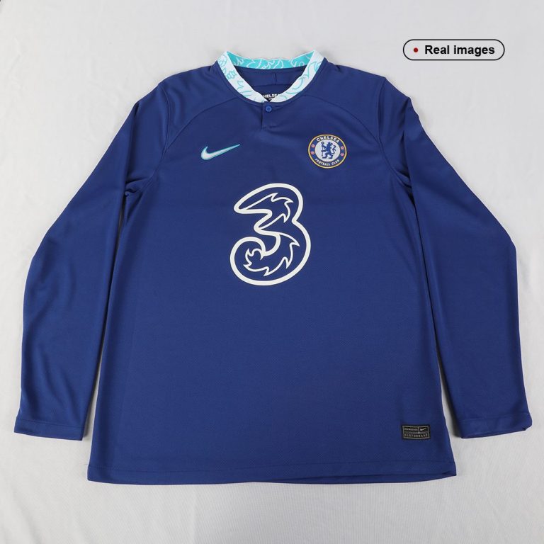 Men's Replica Chelsea Home Long Sleeves Soccer Jersey Shirt 2022/23 - Best Soccer Jersey - 8