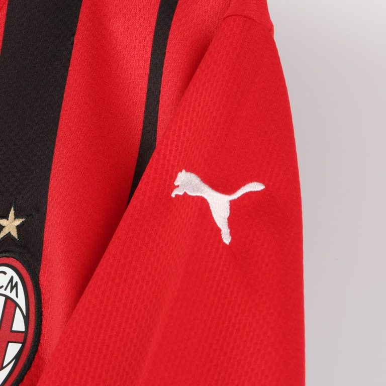 Men's Replica AC Milan Home Soccer Jersey Kit (Jersey+Shorts) 2021/22 - Best Soccer Jersey - 4