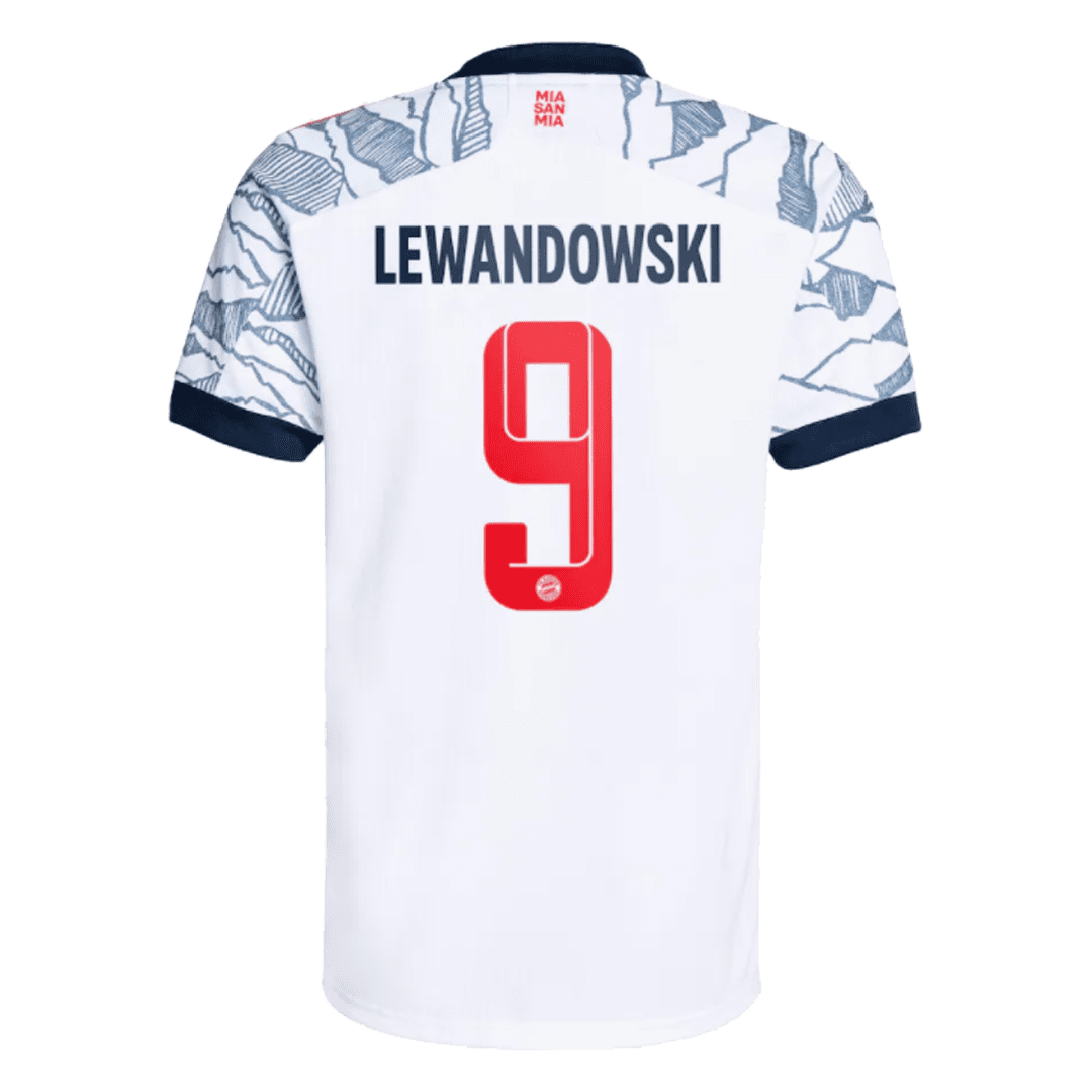 Men’s Replica LEWANDOWSKI #9 Bayern Munich Third Away Soccer Jersey Shirt 2021/22