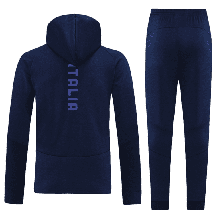 Men's Italy Hoodie Training Kit (Jacket+Pants) 2021/22 - Best Soccer Jersey - 3