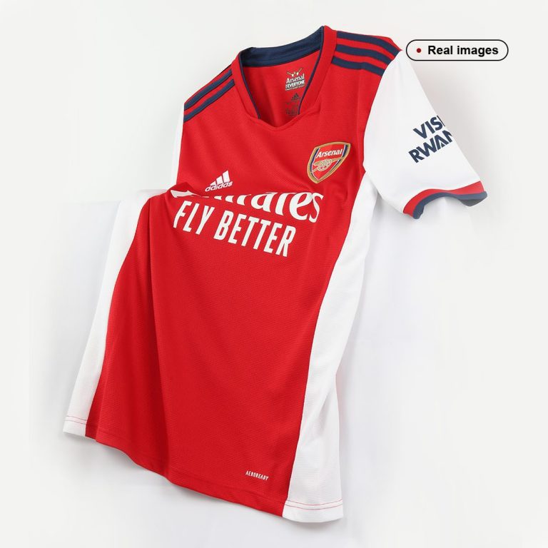 Men's Replica Arsenal Home Soccer Jersey Whole Kit (Jersey+Shorts+Socks) 2021/22 - Best Soccer Jersey - 12