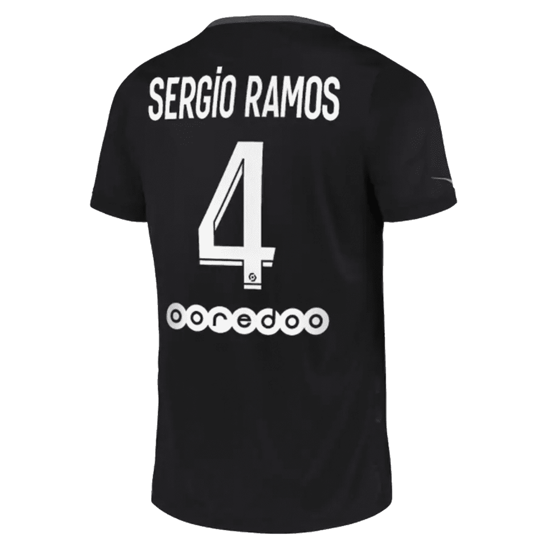 Men’s Replica SERGiO RAMOS #4 PSG Third Away Soccer Jersey Shirt 2021/22