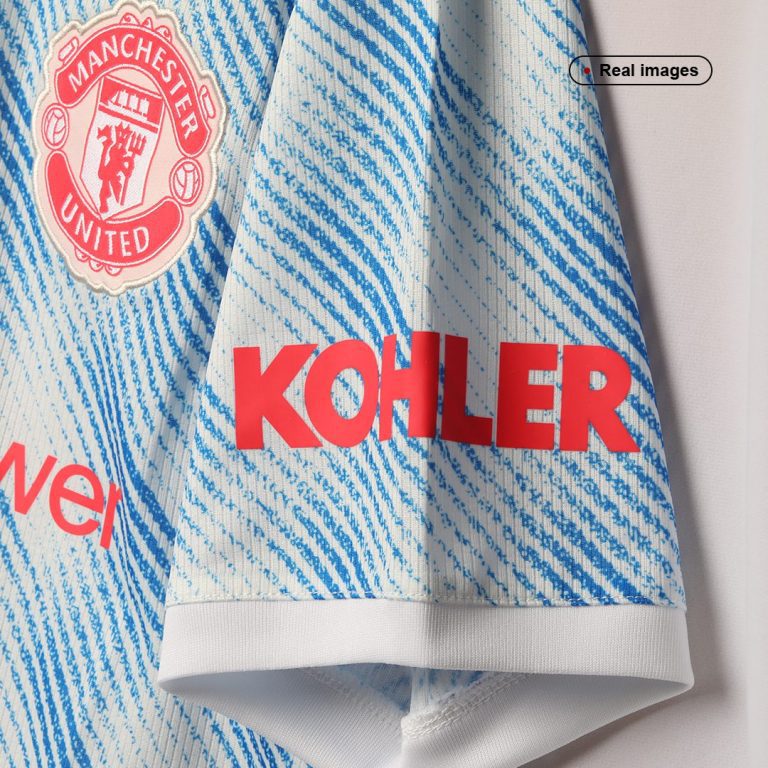 Men's Replica Manchester United Away Soccer Jersey Kit (Jersey+Shorts) 2021/22 - Best Soccer Jersey - 6