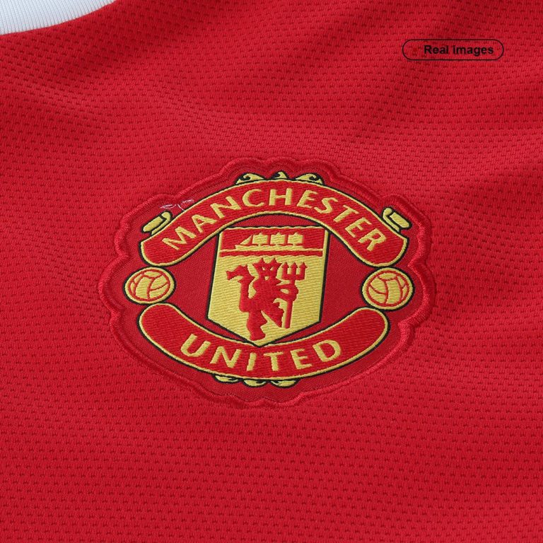 Men's Replica Manchester United Home Soccer Jersey Kit (Jersey+Shorts) 2021/22 - Best Soccer Jersey - 8