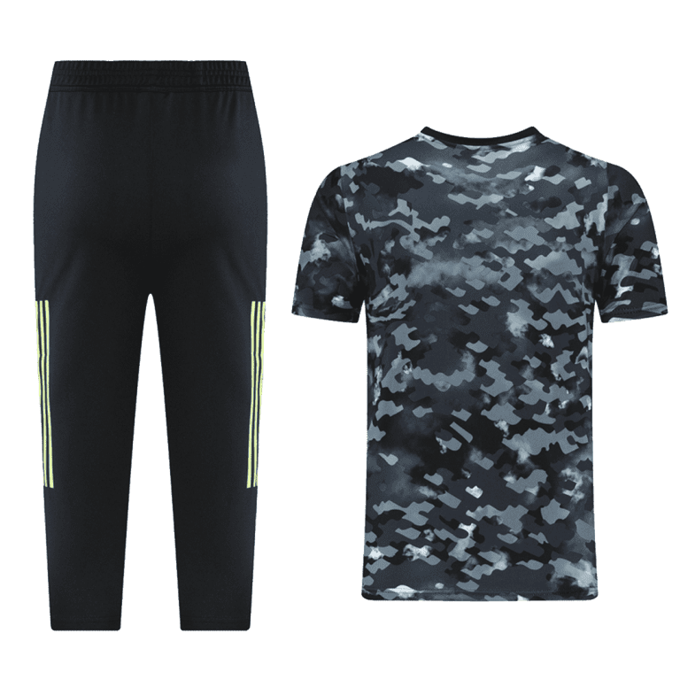 Men's Juventus Soccer Training Kit (Top+3/4Pants) 2021/22 - Best Soccer Jersey - 2