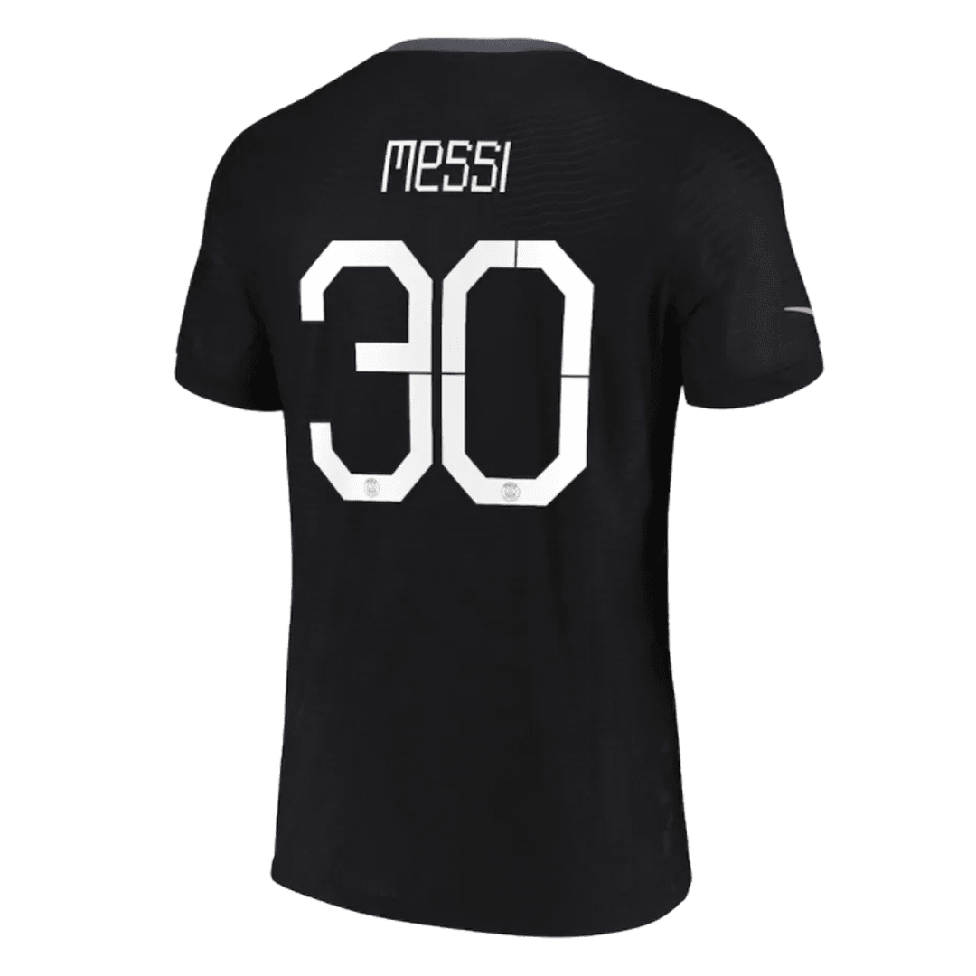 UCL Men’s Authentic Messi #30 PSG Third Away Soccer Jersey Shirt 2021/22