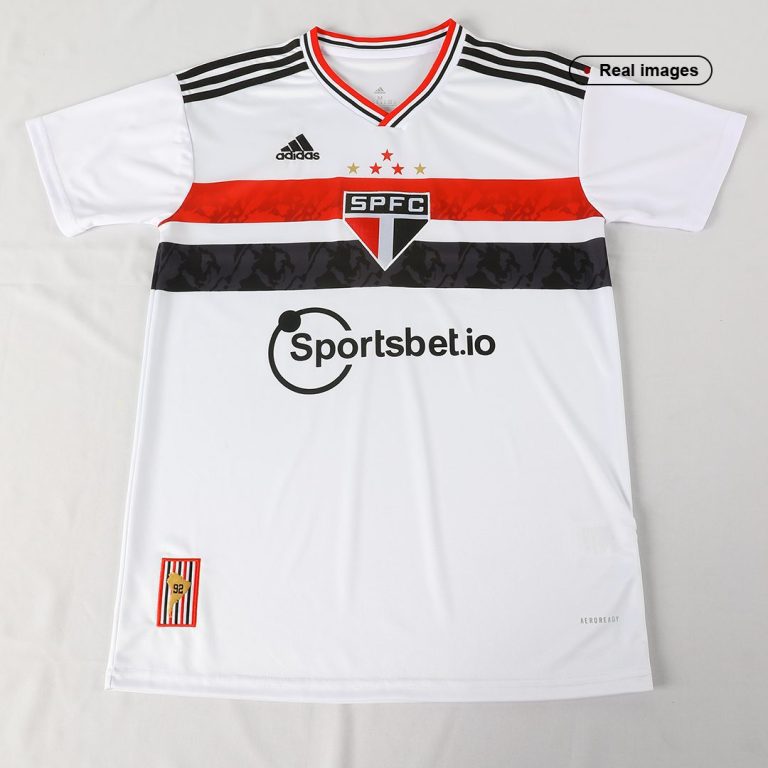 Men's Replica Sao Paulo FC Home Soccer Jersey Kit (Jersey+Shorts) 2022/23 - Best Soccer Jersey - 8