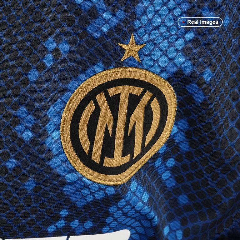 Men's Replica Inter Milan Home Soccer Jersey Kit (Jersey+Shorts) 2021/22 - Best Soccer Jersey - 5
