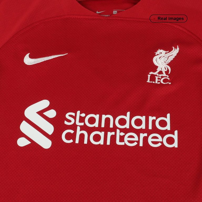 Kids Liverpool Home Soccer Jersey Kit (Jersey+Shorts) 2022/23 - Best Soccer Jersey - 6