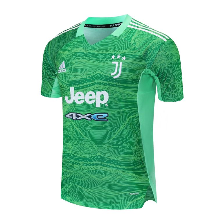 Men's Replica Juventus Goalkeeper Soccer Jersey Kit (Jersey+Shorts) 2021/22 - Best Soccer Jersey - 3