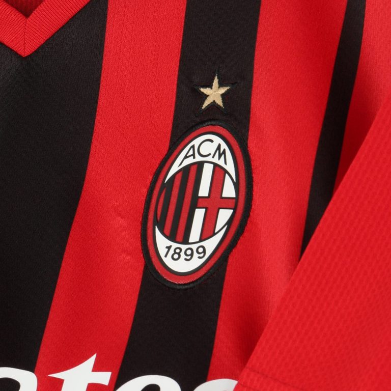Men's Replica AC Milan Home Soccer Jersey Kit (Jersey+Shorts) 2021/22 - Best Soccer Jersey - 3