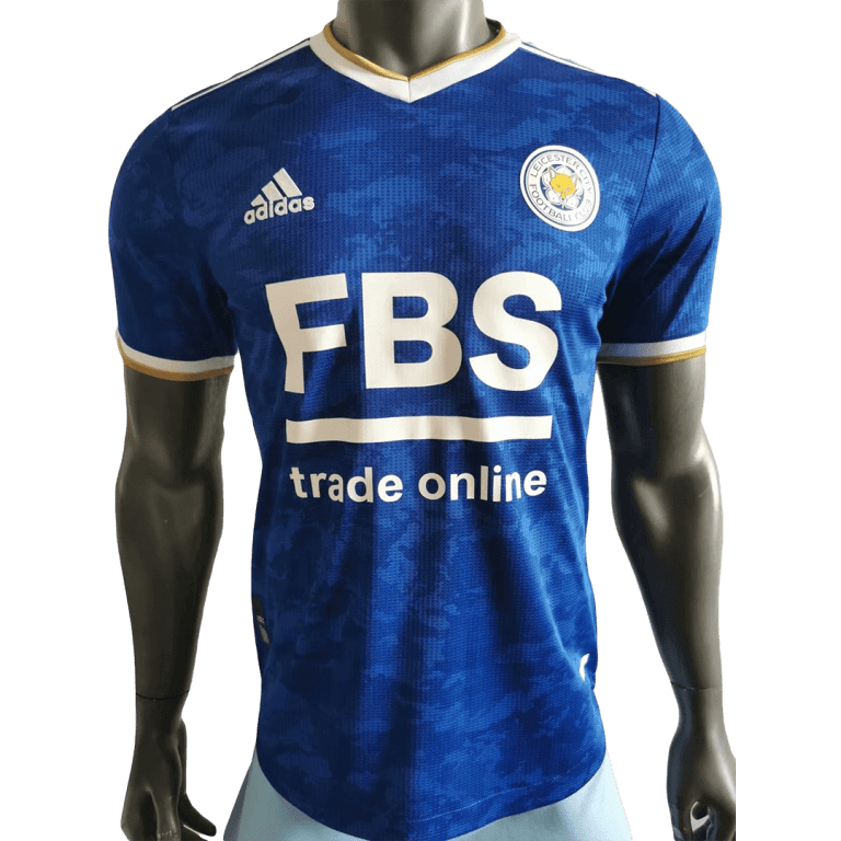 Men's Authentic Leicester City Home Soccer Jersey Shirt 2021/22 - Best Soccer Jersey - 1