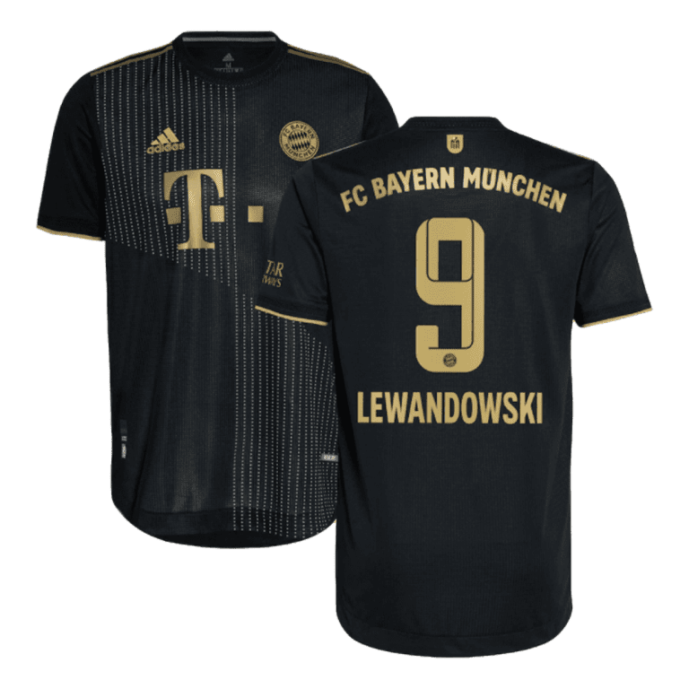 Men's Authentic LEWANDOWSKI #9 Bayern Munich Away Soccer Jersey Shirt 2021/22 - Best Soccer Jersey - 4