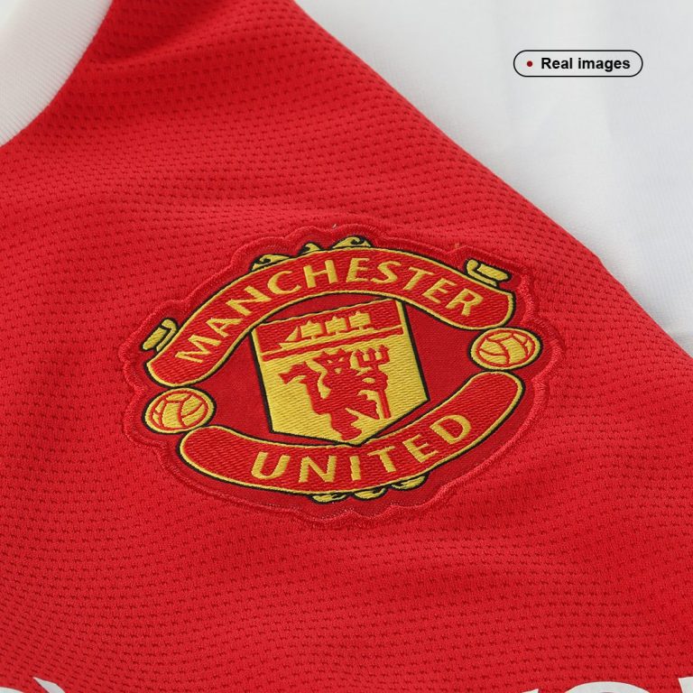Men's Replica Manchester United Home Long Sleeves Soccer Jersey Shirt 2021/22 - Best Soccer Jersey - 4