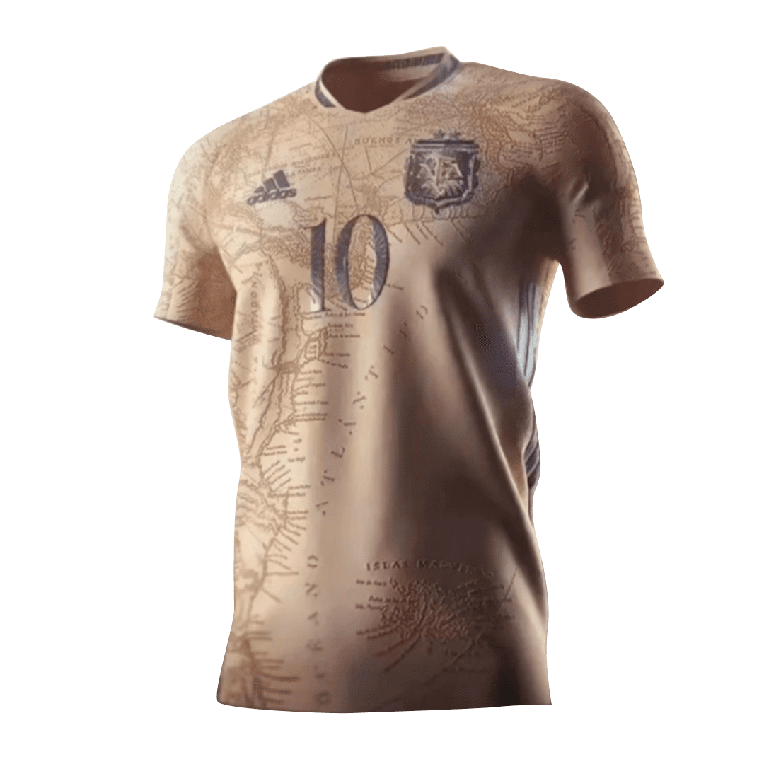 Men’s Replica Messi #10 Argentina Commemorative Soccer Jersey Shirt 2021