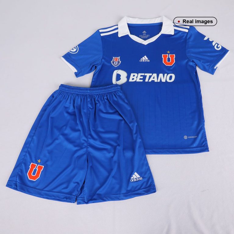 Kids Club Universidad de Chile Home Soccer Jersey Kit (Jersey+Shorts) 2022 - Best Soccer Jersey - 19