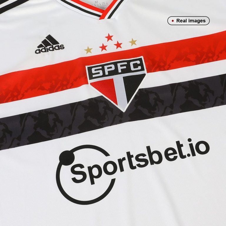 Men's Replica Sao Paulo FC Home Soccer Jersey Kit (Jersey+Shorts) 2022/23 - Best Soccer Jersey - 5