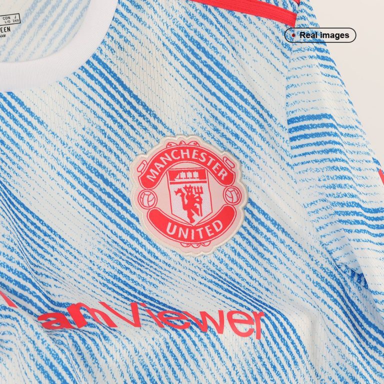 Men's Replica Manchester United Away Soccer Jersey Kit (Jersey+Shorts) 2021/22 - Best Soccer Jersey - 5