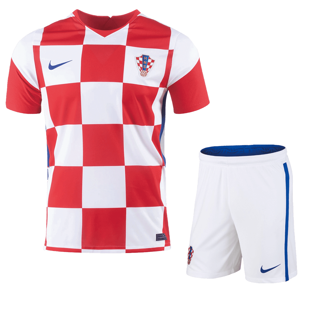 Men’s Replica Croatia Home Soccer Jersey Kit (Jersey+Shorts) 2020