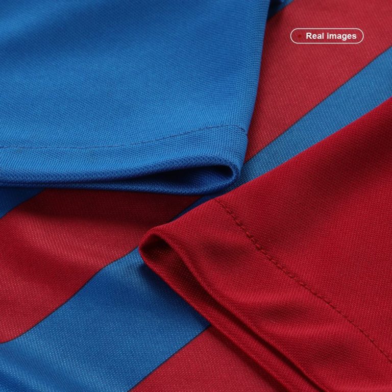 Men's Replica Barcelona Home Long Sleeves Soccer Jersey Shirt 2021/22 - Best Soccer Jersey - 4