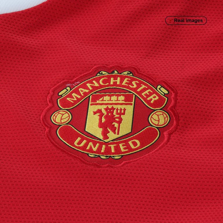 Men's Replica Manchester United Home Soccer Jersey Whole Kit (Jersey+Shorts+Socks) 2021/22 - Best Soccer Jersey - 10