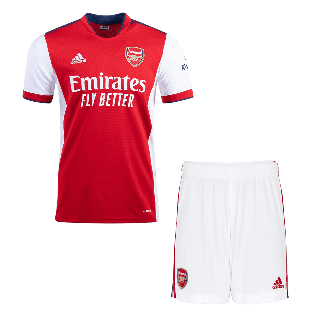 Men’s Replica Arsenal Home Soccer Jersey Kit (Jersey+Shorts) 2021/22