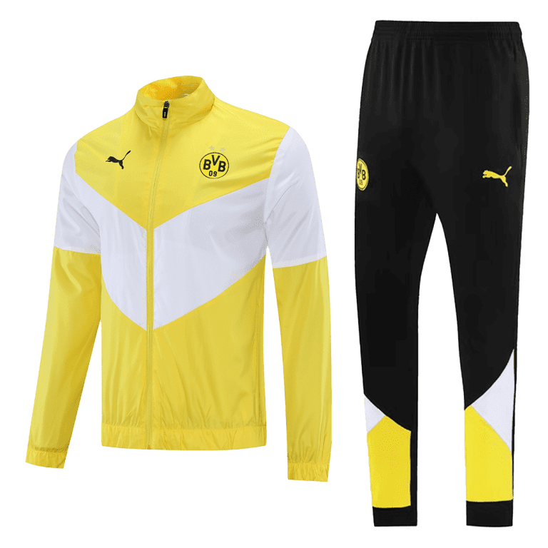 Men's Borussia Dortmund Training Kit (Jacket+Pants) 2021/22 - Best Soccer Jersey - 3