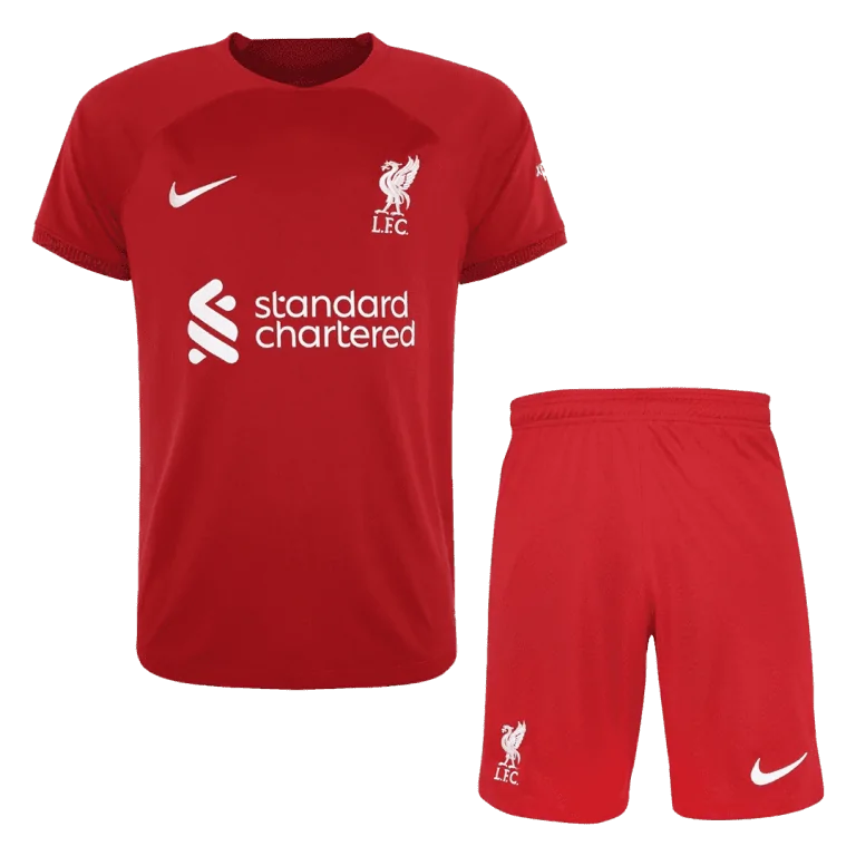 Kids Liverpool Home Soccer Jersey Whole Kit (Jersey+Shorts+Socks) 2022/23 - Best Soccer Jersey - 2