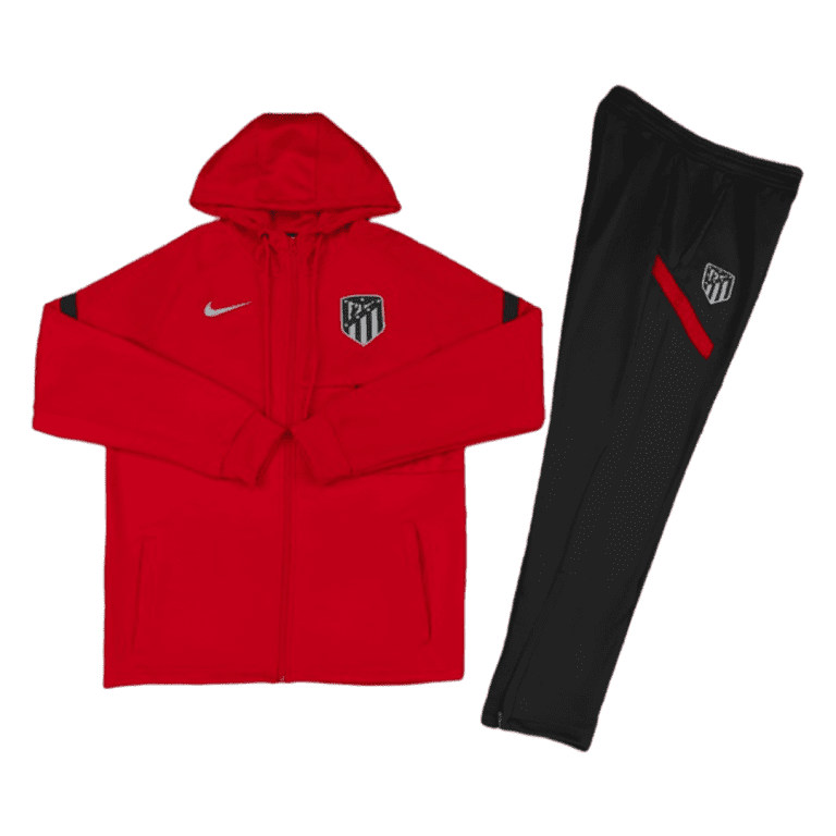 Men's Atletico Madrid Hoodie Training Kit (Jacket+Pants) 2021 - Best Soccer Jersey - 7