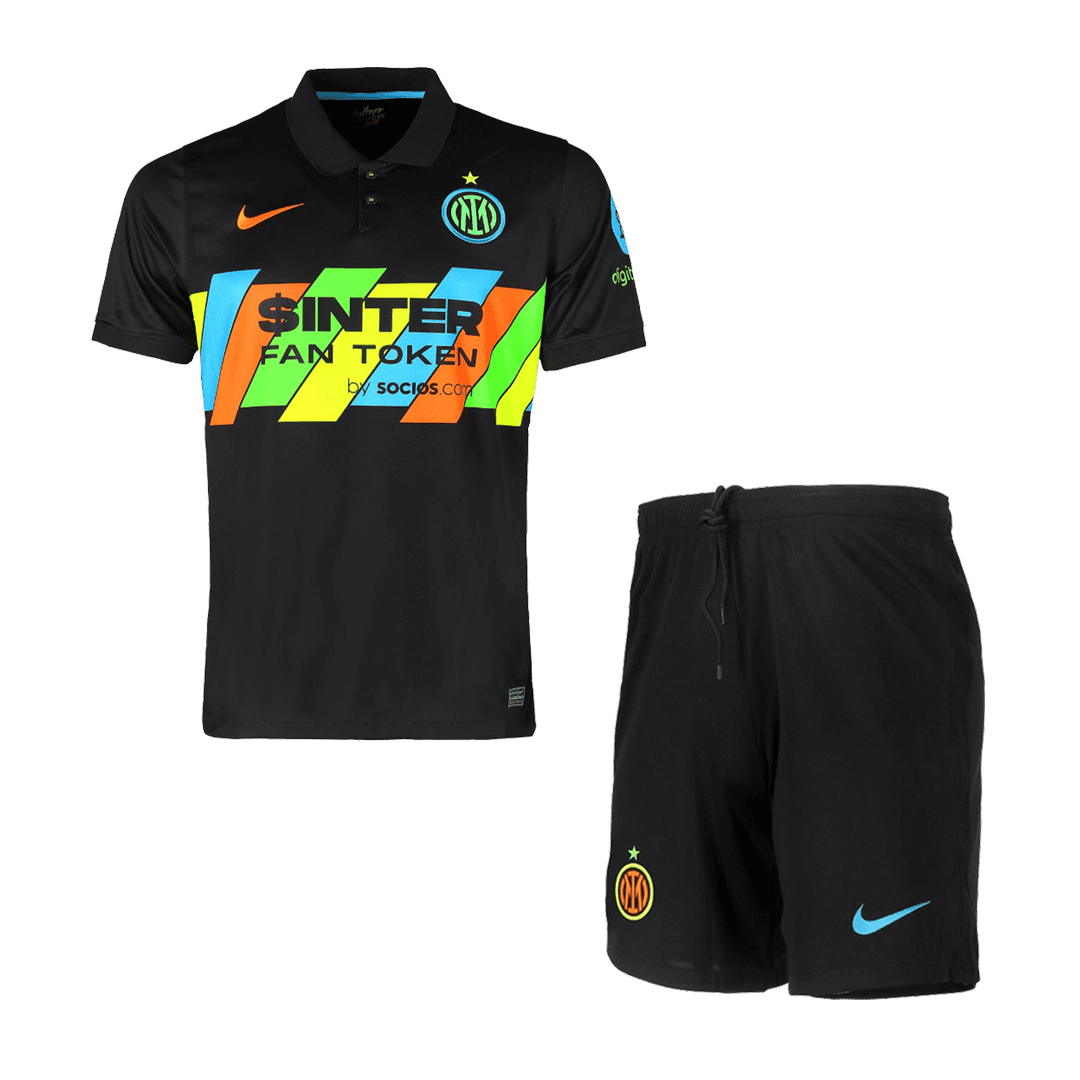 Men’s Replica Inter Milan Third Away Soccer Jersey Kit (Jersey+Shorts) 2021/22
