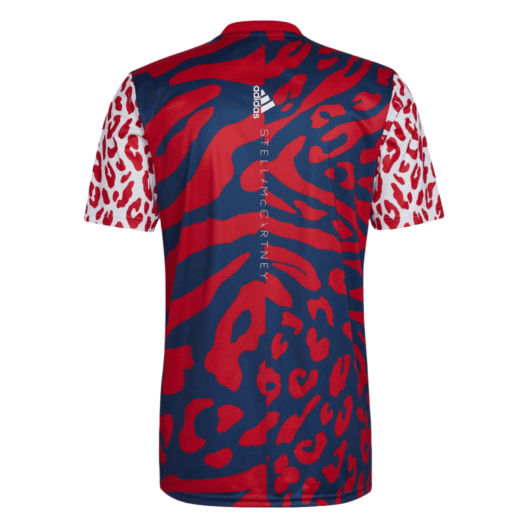 Men's Authentic Arsenal Pre - Match Soccer Jersey Shirt 2021/22 by Stella McCartney - Best Soccer Jersey - 2