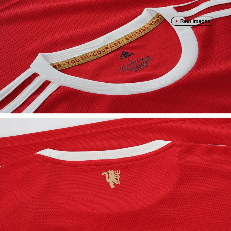 Men's Replica Manchester United Home Soccer Jersey Kit (Jersey+Shorts) 2021/22 - Best Soccer Jersey - 11