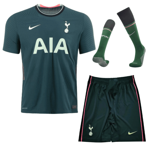 Men’s Replica Tottenham Hotspur Away Soccer Jersey Whole Kit (Jersey+Shorts+Socks) 2020/21