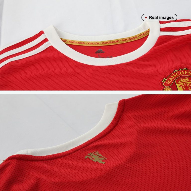 Men's Replica Manchester United Home Long Sleeves Soccer Jersey Shirt 2021/22 - Best Soccer Jersey - 7