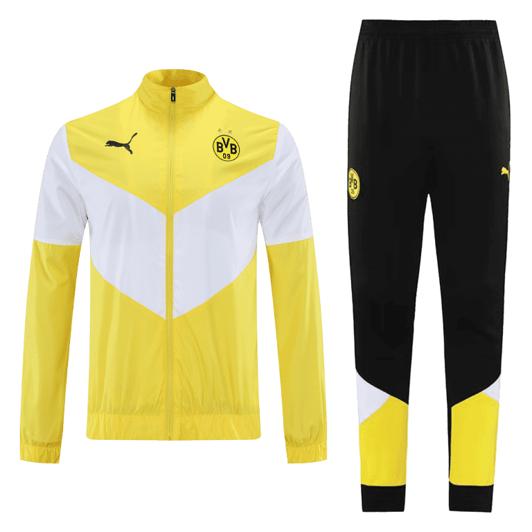 Men's Borussia Dortmund Training Kit (Jacket+Pants) 2021/22 - Best Soccer Jersey - 1