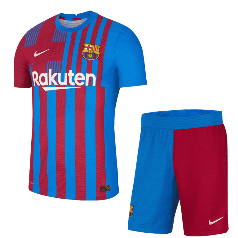 Men's Replica Barcelona Home Soccer Jersey Kit (Jersey+Shorts) 2021/22 - Best Soccer Jersey - 1